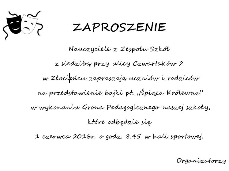 zaproszenie